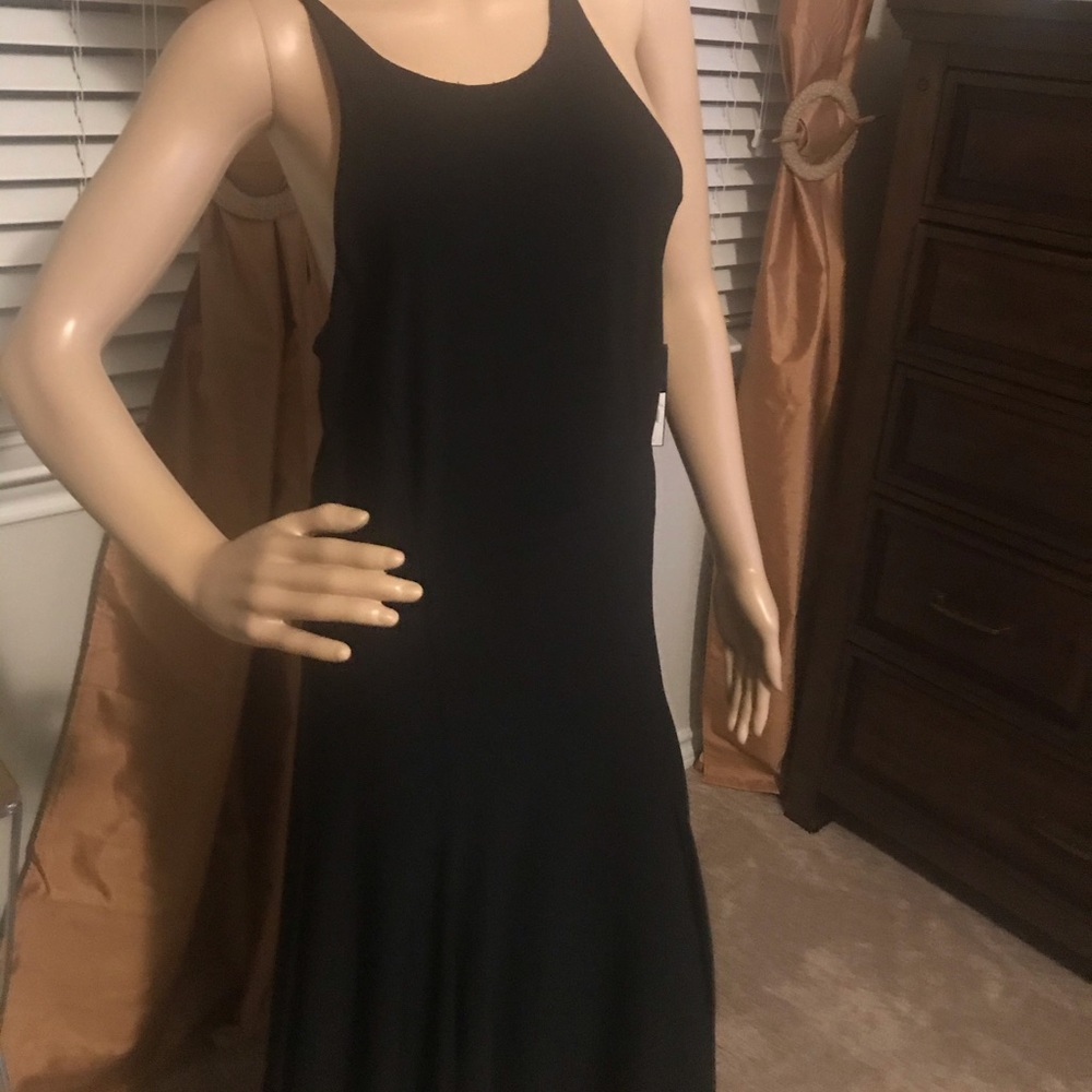 Gorgeous black spaghetti strapped retro dress